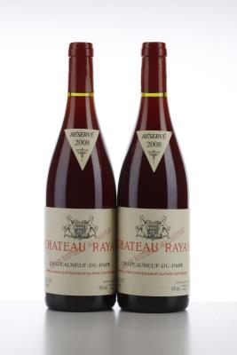 CHATEAUNEUF DU PAPE RAYAS 2008 - Reynaud - 2 Bottles