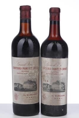 PONTET CANET 1950 - Mb - De Wijngaard Pvda - 2 Bottles