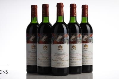 MOUTON ROTHSCHILD 1985 - 5 Bottles