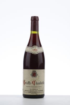 GRIOTTE CHAMBERTIN 1988 - Jean Claude Fourrier - 1 Bottle
