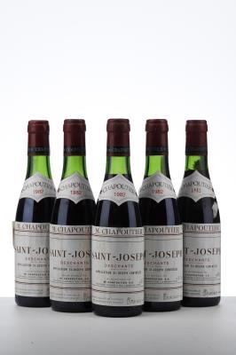 SAINT JOSEPH DECHANTS 1982 - M.Chapoutier - 5 x 0,375Ltr