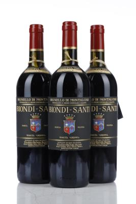 BRUNELLO DI MONTALCINO RISERVA IL GREPPO 1995 - Biondi Santi - 3 Bottles