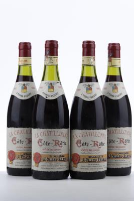 COTE ROTIE COTE BLONDE LA CHATILLONNE 1990 - Vidal Fleury - 4 Bottles