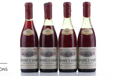 ROMANEE ST VIVANT Charles Noellat 1971 - 4 Bottles