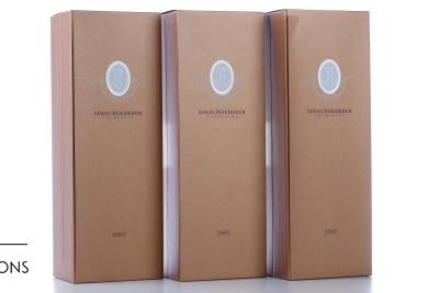 CRISTAL ROEDERER ROSE 2007 - Louis Roederer - 3 Bottles - Oc 1