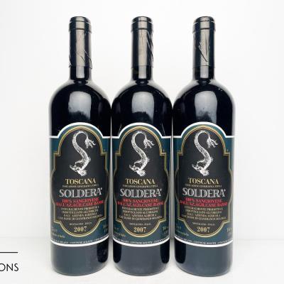 CASE BASSE 100% SANGIOVESE 2007 - Soldera - 3 Bottles