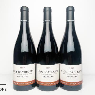 CLOS VOUGEOT 2007 - Arnoux Lachaux - 3 Bottles