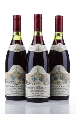 HOSPICES DE NUITS NUITS ST GEORGES LES ST GEORGES CUVEE FAIVELEY 1990 - Faiveley - 3 Bottles
