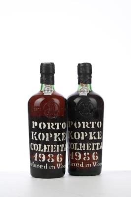 KOPKE COLHEITA PORT 1986 - Kopke - Bottled 1995 - 2 Bottles