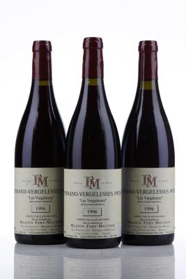 PERNAND VERGELESSES ROUGE LES VERGELESSES 1996 - Fery Meunier - 3 Bottles