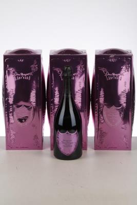 DOM PERIGNON ROSE LADY GAGA 2008 - Moet et Chandon - 3 Bottles - Metal Box