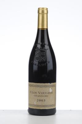 CLOS VOUGEOT 2003 - Philippe Charlopin Parizot - 1 Bottle