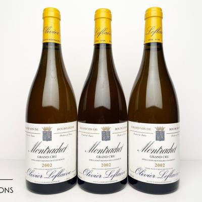 MONTRACHET 2002 - Olivier Leflaive - 3 Bottles