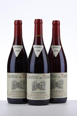 CHATEAU DES TOURS RESERVE 2008 - Rayas - 3 Bottles