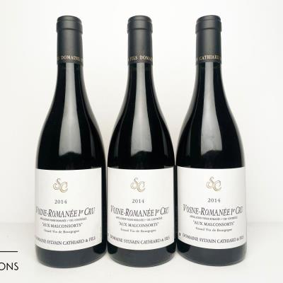 VOSNE ROMANEE AUX MALCONSORTS 2014 - Sylvain Cathiard - 3 Bottles