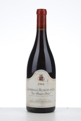 CHAMBOLLE MUSIGNY LES HAUTS DOIX 1994 - Robert Groffier - 1 Bottle