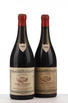 CLOS VOUGEOT CUVEE G D'AUMALE 1949 - Dufouleur - 2 Bottles