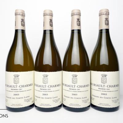 MEURSAULT CHARMES 2003 - Comtes Lafon - 4 Bottles