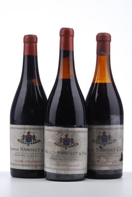CLOS VOUGEOT 1953 - Arthur Barolet - 3 Bottles