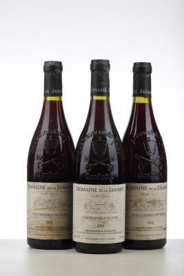 CHATEAUNEUF DU PAPE DOMAINE DE LA JANASSE CUVEE VIEILLES VIGNES 2000 - Aime Sabon - 3 Bottles