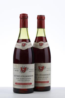 GEVREY CHAMBERTIN CLOS ST JACQUES 1976 - Grivelet Cusset - 2 Bottles