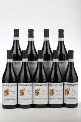 BARBARESCO RISERVA MONTESTEFANO - RIO SORDO - PAJE - ASILI - OVELLO - PORA - MONTEFICO - MUNCAGOTA - RABAJA 2014 - Produttori del Barbaresco - 9 Bottles