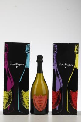 DOM PERIGNON ANDY WARHOL RED 2000 - Moet et Chandon - 2 Bottles - Oc 1