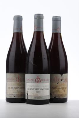 NUITS ST GEORGES CLOS DES FORETS ST GEORGES 2002 - Domaine de l'Arlot - 3 Bottles
