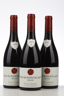 COTE DE NUITS VILLAGES ROUGE 2021 - Nicole Lamarche - 3 Bottles