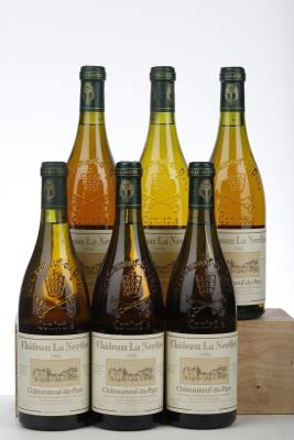 CHATEAUNEUF DU PAPE BLANC LA NERTHE 1995 - Chateau La Nerthe - 6 Bottles