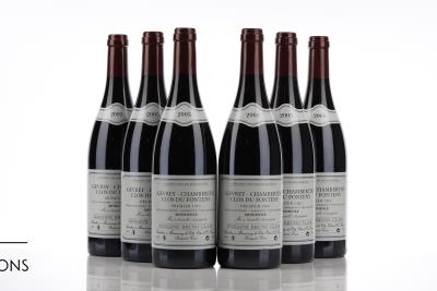 GEVREY CHAMBERTIN CLOS DU FONTENY 2005 - Bruno Clair - 6 Bottles