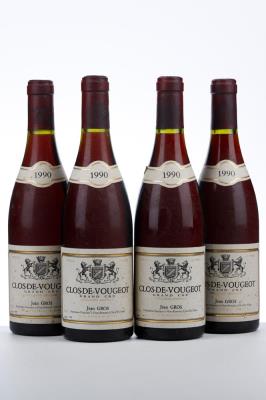 CLOS VOUGEOT 1990 - Jean Gros - 4 Bottles