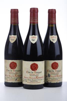 CLOS VOUGEOT 2003 - Francois Lamarche - 3 Bottles