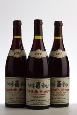 CHAMBOLLE MUSIGNY LES BEAUX BRUNS 1988 - Ghislaine Barthod - 3 Bottles
