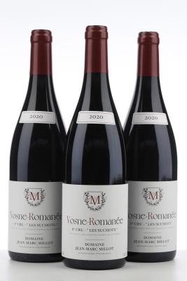 VOSNE ROMANEE LES SUCHOTS 2020 - Jean Marc Millot - 3 Bottles