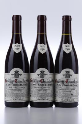 GEVREY CHAMBERTIN LAVAUX ST JACQUES 2005 - Claude Dugat - 3 Bottles