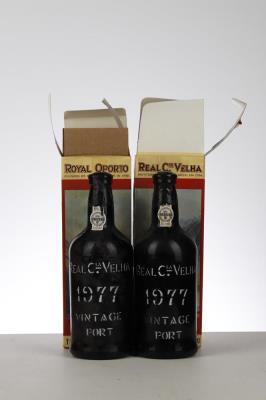 REAL COMPANHIA VELHA VINTAGE PORT 1977 - Real Companhia Velha - 2 Bottles - Oc 1