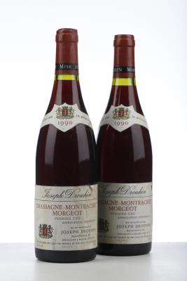 CHASSAGNE MONTRACHET ROUGE MORGEOT 1990 - Joseph Drouhin - 2 Bottles