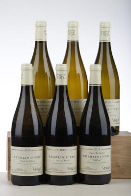 CHABLIS MONT DE MILIEU 3* + CHABLIS VAILLONS VIEILLES VIGNES DES MINOTS 3* 2015 - Verget - 6 Bottles