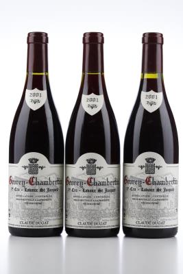 GEVREY CHAMBERTIN LAVAUX ST JACQUES 2001 - Claude Dugat - 3 Bottles
