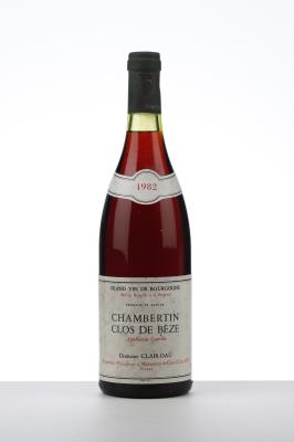 CHAMBERTIN CLOS DE BEZE 1982 - Clair Daü - 1 Bottle