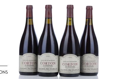 CORTON LES MARECHAUDES 1987 - Michel Mallard - 4 Bottles