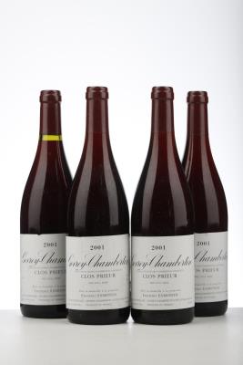 GEVREY CHAMBERTIN CLOS PRIEUR 2001 - Frederic Esmonin - 4 Bottles