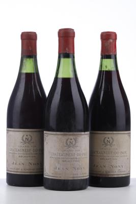 CHATEAUNEUF DU PAPE 1957 - Jean Nony - 3 Bottles