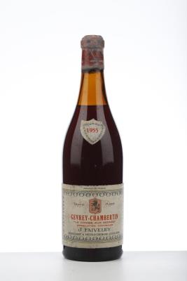 GEVREY CHAMBERTIN LA COMBE AUX MOINES 1955 - Faiveley mise Leopold Legrand - 1 Bottle