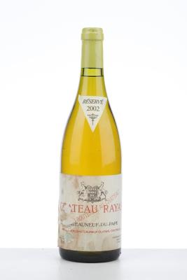 CHATEAUNEUF DU PAPE BLANC RAYAS 2002 - Reynaud - 1 Bottle