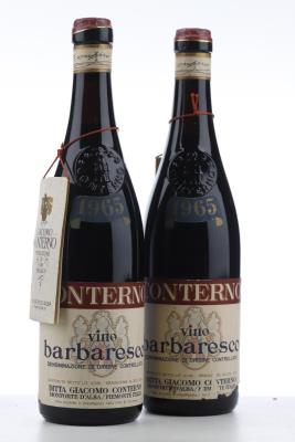 BARBARESCO 1965 - Giacomo Conterno - 2 Bottles