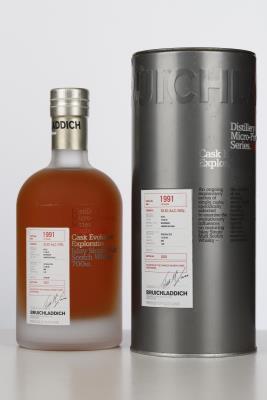 BRUICHLADDICH 1991 BOURBON BARREL RIVESALTES FINISH 18Y The Famous Whisky Shop Kortemark - Bottle N° 232 - Alc 52,6% 1 Bottle