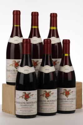 CHASSAGNE MONTRACHET LES CHAMPS GAINS 1993 - Jean Marc Morey - 6 Bottles