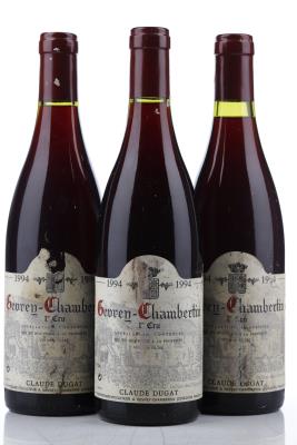 GEVREY CHAMBERTIN 1 ER CRU 1994 - Claude Dugat - 5 Bottles